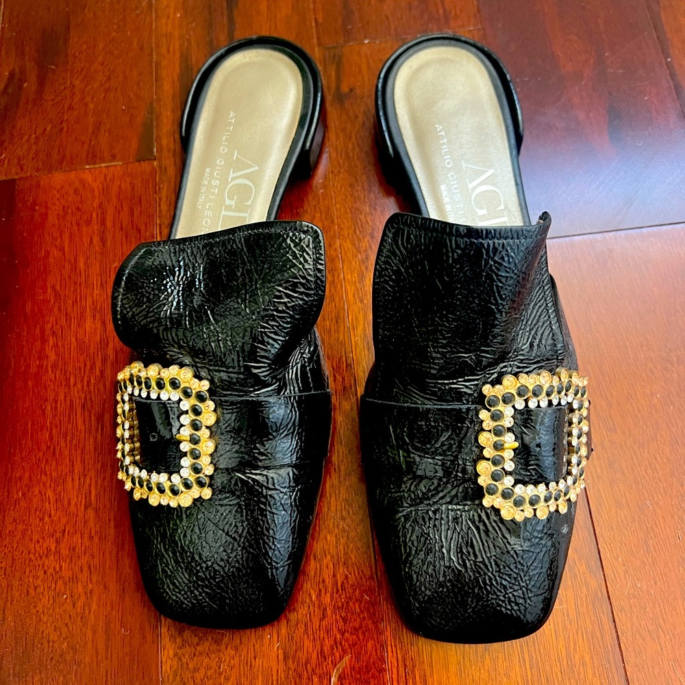 AGL Black Flats, size 37